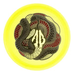 #16 Yellow (Silver Metallic/Black/Red Shatter) 173-174 Anthony Barela CryZtal Snake Pit Cigarra