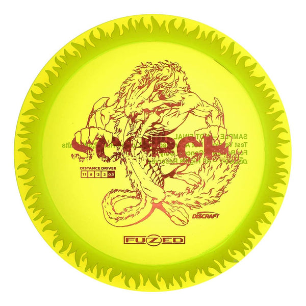 #11 Yellow (Red Tron) 173-174 LE Sample Fuzed Flaming Scorch