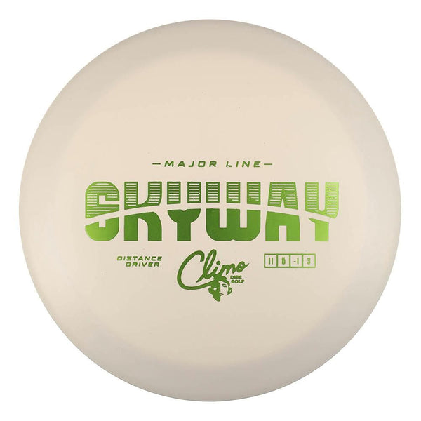 #17 White (Pickle Metallic) 175-176 Climo Disc Golf Major Line Skyway