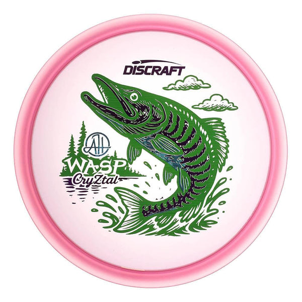 #9 Pink (Green Matte/Purple Metallic/Blue Flowers) 177+ Adam Hammes CryZtal Tri-Foil Wasp