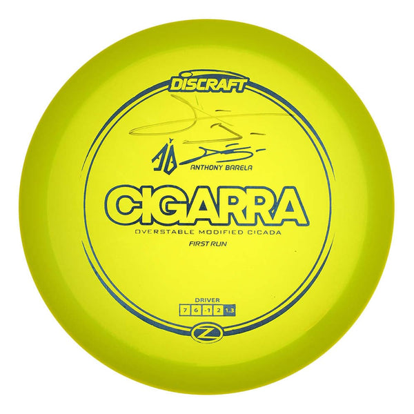 #8 Yellow (Blue Sparkle Stars) 173-174 Anthony Barela Signed First Run Z Cigarra