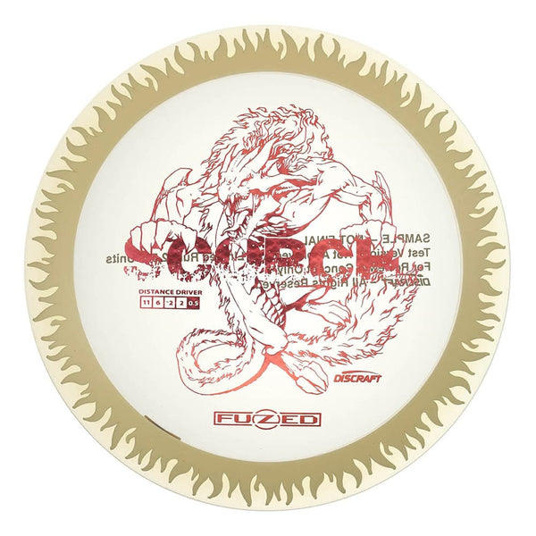 #25 White (Red Tron) 173-174 LE Sample Fuzed Flaming Scorch