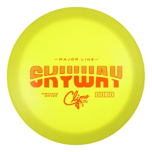 #14 Yellow (Orange Matte) 170-172 Climo Disc Golf Major Line Skyway