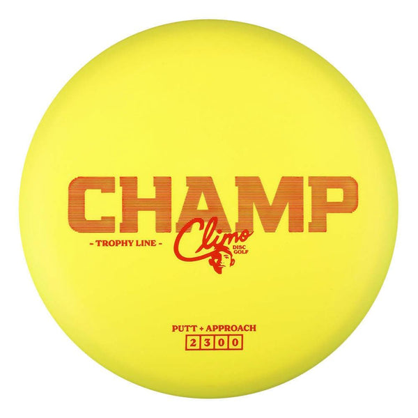 #10 Yellow (Maroon) 173-174 Climo Disc Golf Trophy Line Champ