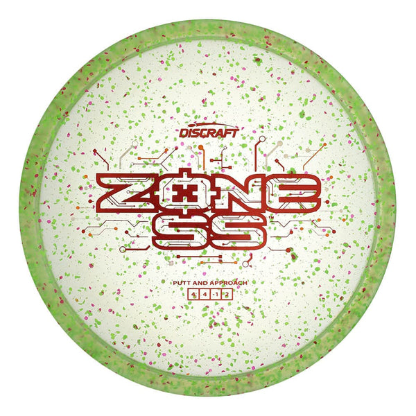 #9 Clear Green-Pink Confetti (Red Weave) 173-174 Confetti Zone SS