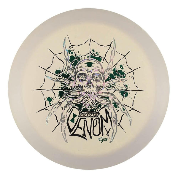 #11 White (Silver Stars/Green Metallic/Black) 173-174 DGLO Tri Foil ESP Solid Venom