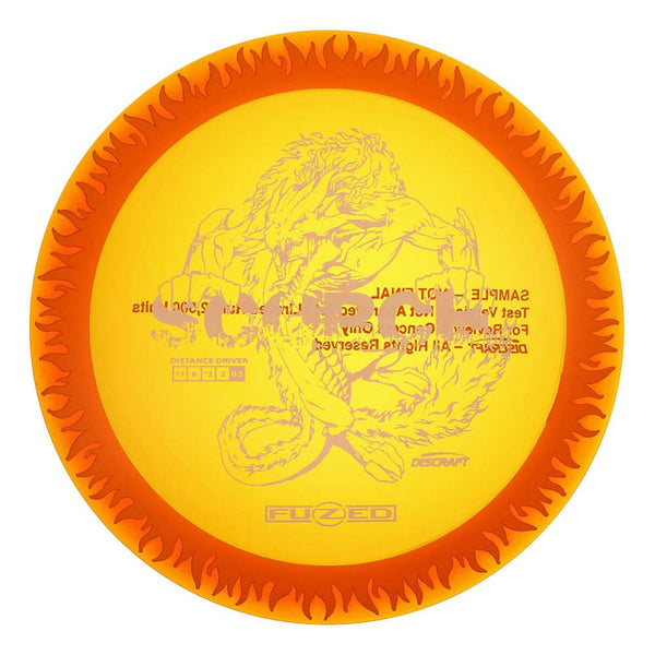 #8 Orange (White Matte) 173-174 LE Sample Fuzed Flaming Scorch