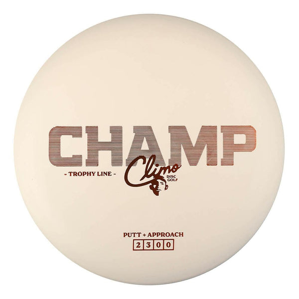 #8 White (Orange Metallic) 173-174 Climo Disc Golf Trophy Line Champ