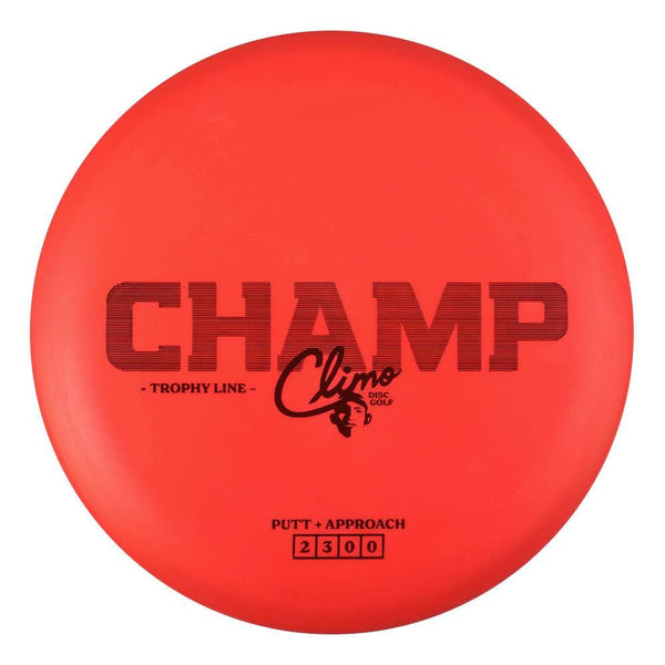 #7 Red (Black) 173-174 Climo Disc Golf Trophy Line Champ