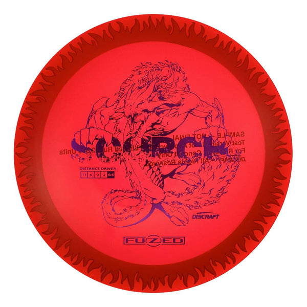 #21 Red (Purple Metallic) 173-174 LE Sample Fuzed Flaming Scorch