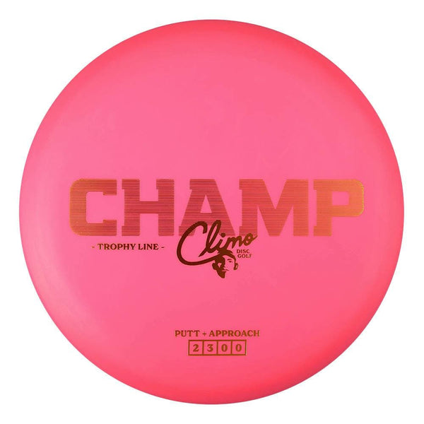 #5 Pink (Gold Metallic) 173-174 Climo Disc Golf Trophy Line Champ