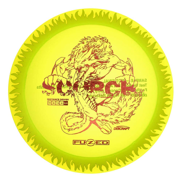 #4 Yellow (Red Tron) 170-172 LE Sample Fuzed Flaming Scorch