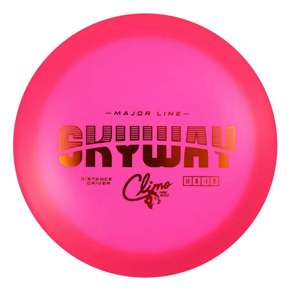 #8 Pink (Orange Metallic) 170-172 Climo Disc Golf Major Line Skyway