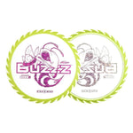 #8 Clear/Yellow (Magenta Sparkle Stars) 173-174 Fuzed Line Buzzz with Saw Pattern