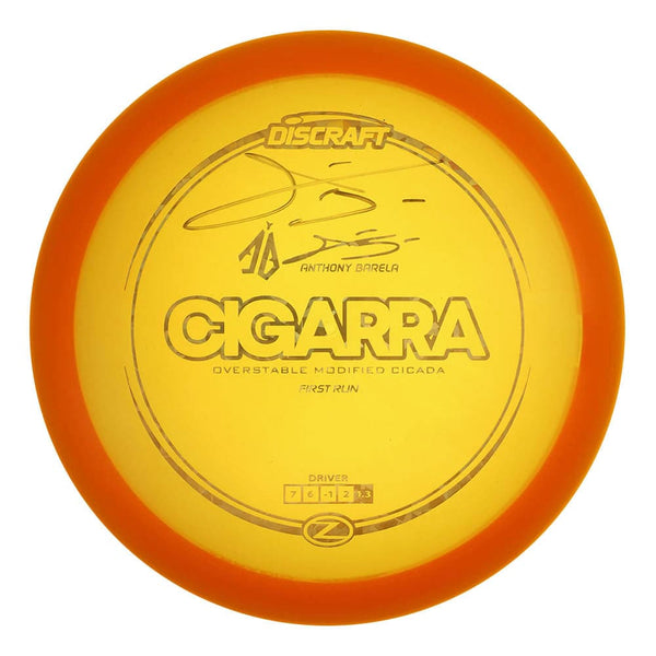 #1 Orange (Gold Shatter) 167-169 Anthony Barela Signed First Run Z Cigarra