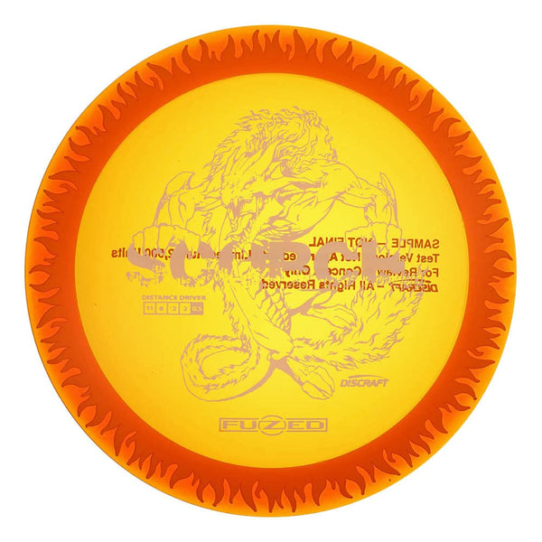 #3 Orange (White Matte) 170-172 LE Sample Fuzed Flaming Scorch