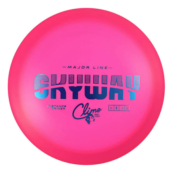 #6 Pink (Blue Metallic) 170-172 Climo Disc Golf Major Line Skyway