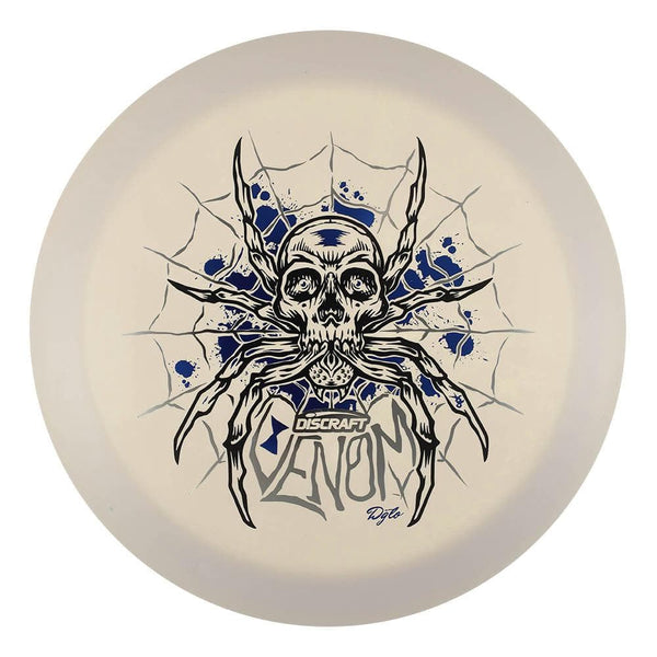 #4 White (Black/Blue Metallic/Silver Metallic) 173-174 DGLO Tri Foil ESP Solid Venom