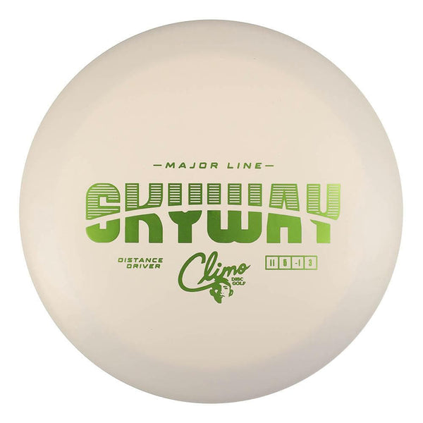 #7 White (Pickle Metallic) 173-174 Climo Disc Golf Major Line Skyway