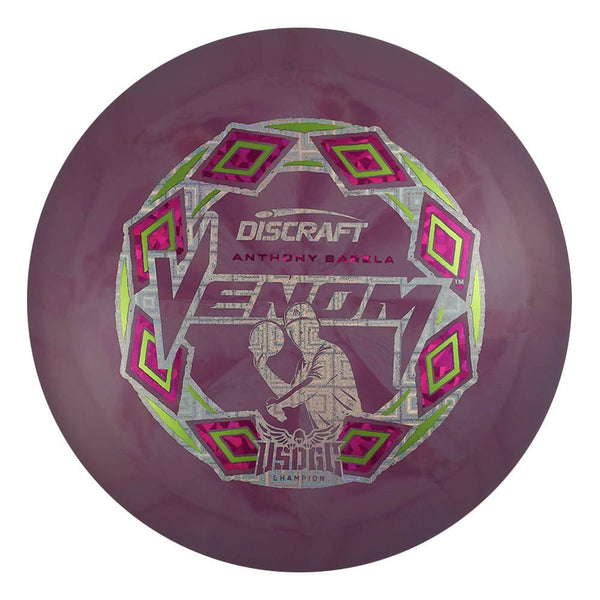 #43 (Circuit Board/Magenta Shatter/Pickle Metallic) 173-174 Anthony Barela Victory Edition ESP Swirl Venom