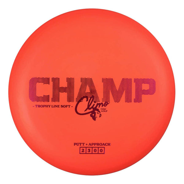 #12 Red (Magenta Metallic) 175-176 Climo Disc Golf Trophy Line Soft Champ