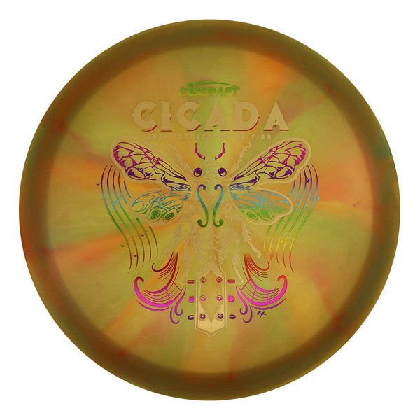 #21 (Gold Brushed/Rainbow) 175-176 Z Swirl Cicada