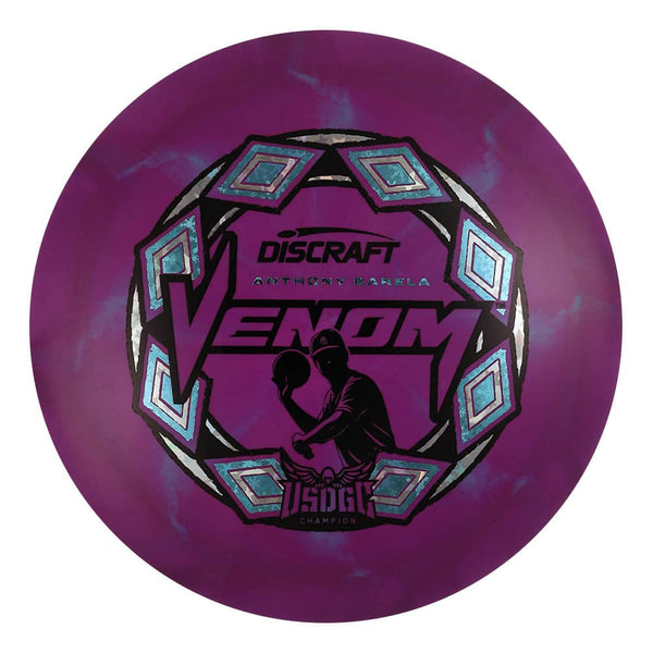 #40 (Black/Snowflakes/Silver Holo Stars) 173-174 Anthony Barela Victory Edition ESP Swirl Venom