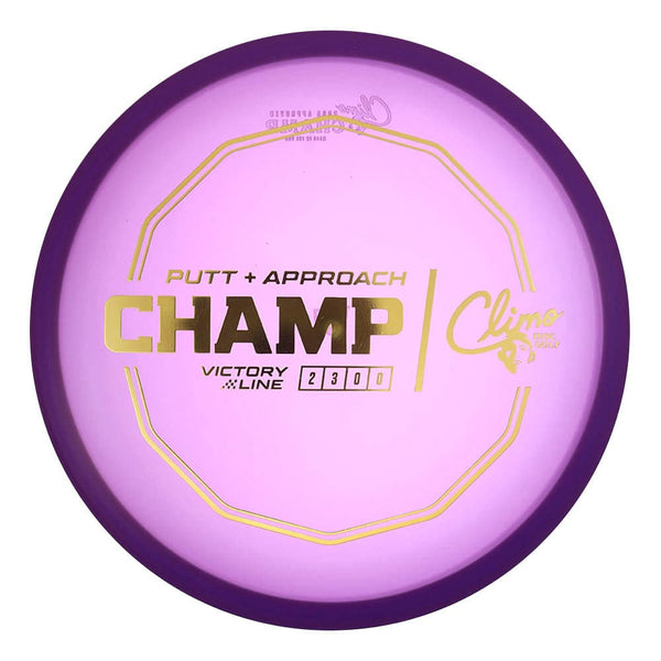 #13 Purple (Gold Metallic) 173-174 Climo Disc Golf Victory Line Champ