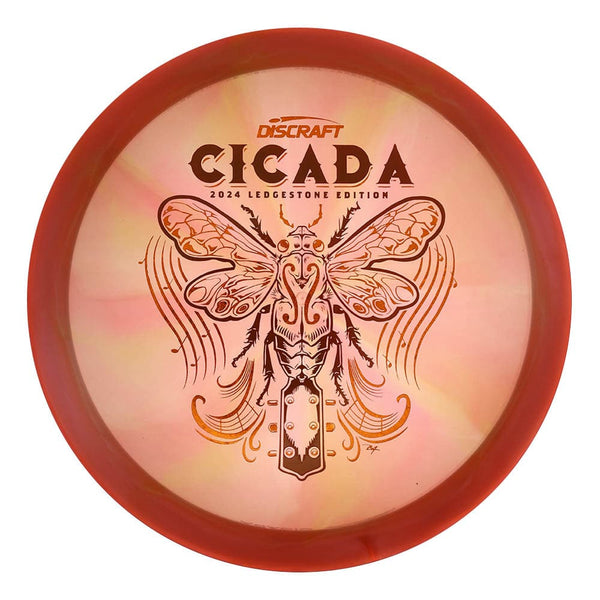 #20 (Brown Matte/Orange Sparkle Stars) 175-176 Z Swirl Cicada