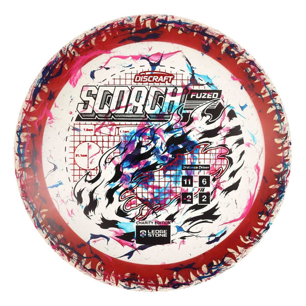 #108 Red Rim (EXACT DISC) 173-174 Charity Jawbreaker Z Flx Scorch w/ Solid ESP Rim