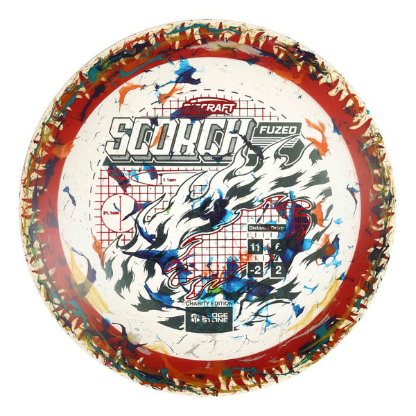 #107 Red Rim (EXACT DISC) 173-174 Charity Jawbreaker Z Flx Scorch w/ Solid ESP Rim