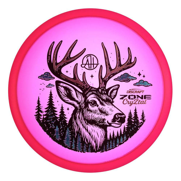 #16 Pink (Black/Gold Metallic/Blue Flowers) 173-174 Adam Hammes CryZtal Tri-Foil Zone
