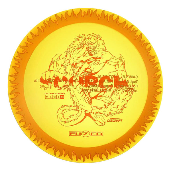 #8 Yellow (Orange Matte) 170-172 LE Sample Fuzed Flaming Scorch