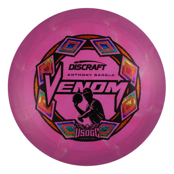 #37 (Black/Rainbow Sparkle Stars/Orange Sparkle Stars) 173-174 Anthony Barela Victory Edition ESP Swirl Venom