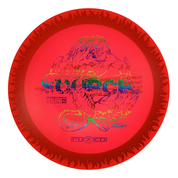 #7 Red (Rainbow Sparkle Stars) 170-172 LE Sample Fuzed Flaming Scorch