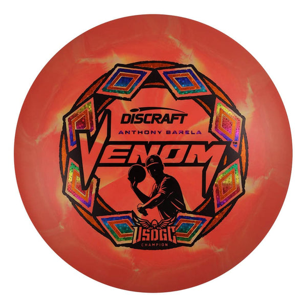 #36 (Black/Rainbow Sparkle Stars/Orange Sparkle Stars) 173-174 Anthony Barela Victory Edition ESP Swirl Venom