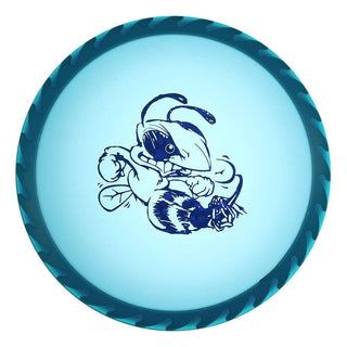 #1 Blue/White (Blue Dark Shatter) 170-172 Fuzed Line Buzzz with Bee Stamp (Vault Reserves)