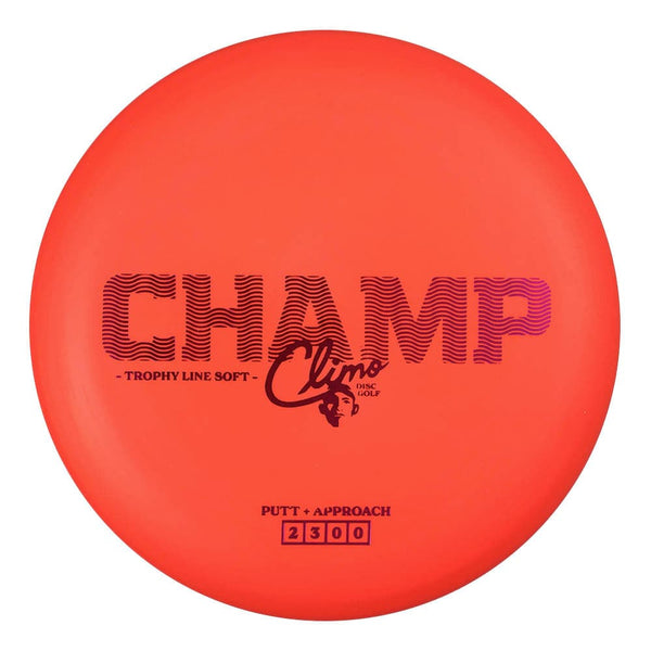 #6 Red (Magenta Metallic) 173-174 Climo Disc Golf Trophy Line Soft Champ