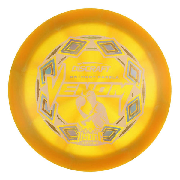 #31 (White Matte/Silver Holo/Gold Holo) 170-172 Anthony Barela Victory Edition ESP Swirl Venom