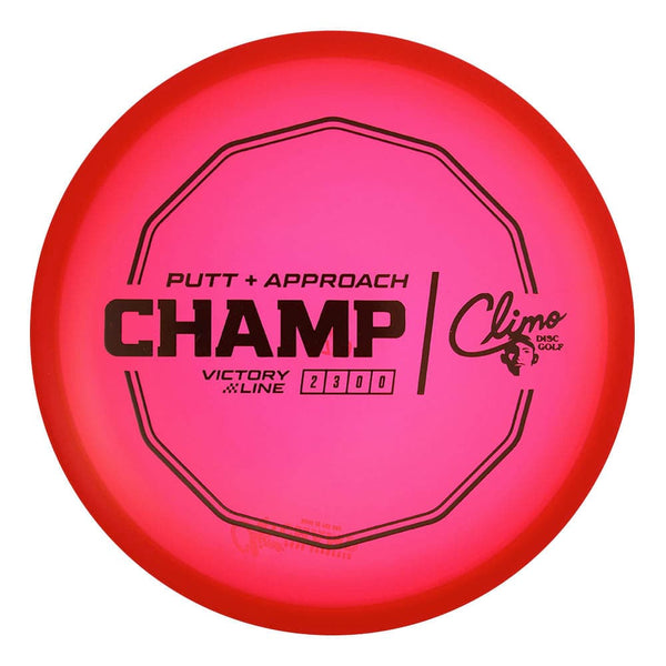 #4 Red (Black) 170-172 Climo Disc Golf Victory Line Champ