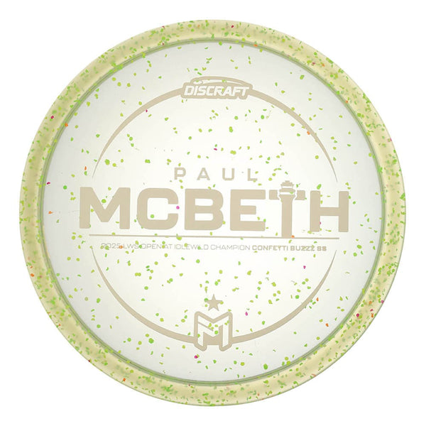 #1 Green Confetti (White Matte) 170-172 Paul McBeth Victory Edition Z Confetti Buzzz SS