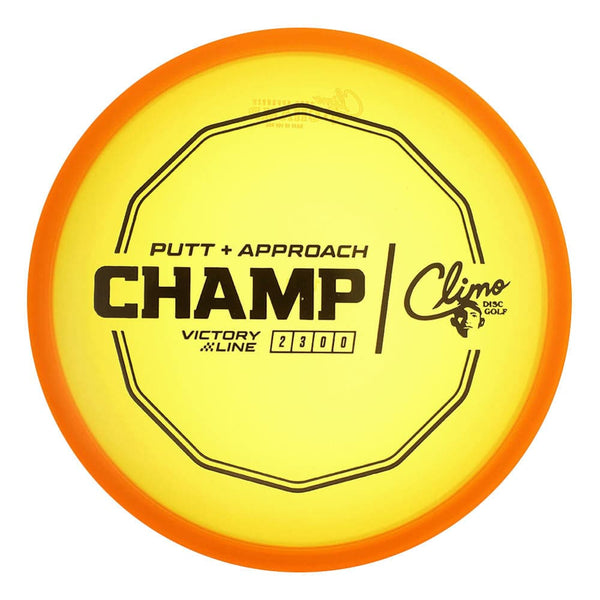#2 Orange (Black) 170-172 Climo Disc Golf Victory Line Champ