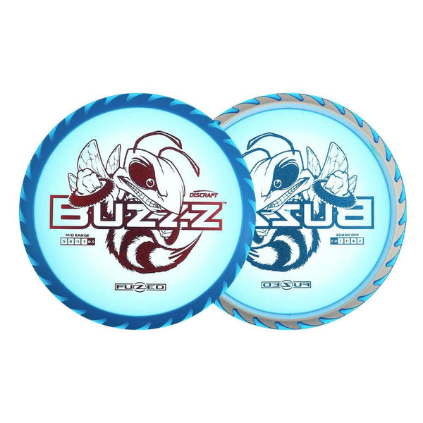 #30 Blue/White (Red Sparkle Stars) 175-176 Fuzed Line Buzzz with Saw Pattern