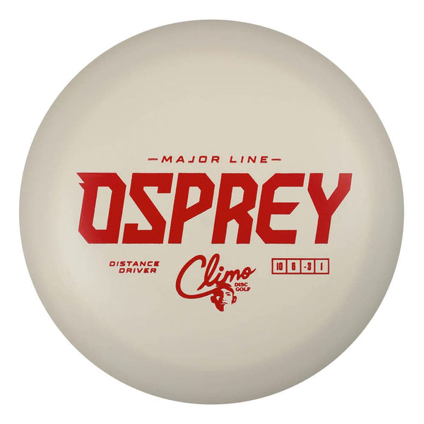 #6 White (Red Matte) 170-172 Climo Disc Golf Major Line Osprey