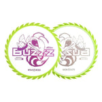 #36 Clear/Dayglo (Magenta Holo) 175-176 Fuzed Line Buzzz with Saw Pattern