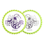 #37 Clear/Dayglo (Purple Metallic) 175-176 Fuzed Line Buzzz with Saw Pattern