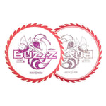 #40 Clear/Pink (Magenta Shatter) 175-176 Fuzed Line Buzzz with Saw Pattern