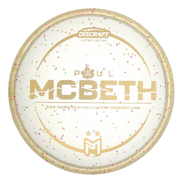 #6 Clear (Gold Brushed) 173-174 Paul McBeth Victory Edition Z Confetti Luna