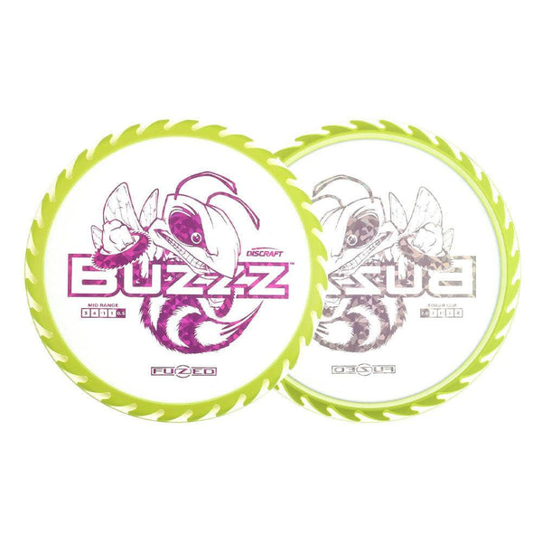#42 Clear/Yellow (Magenta Shatter) 175-176 Fuzed Line Buzzz with Saw Pattern
