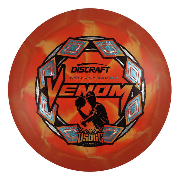 #14 (Black/Snowflakes/Silver Holo Stars) 170-172 Anthony Barela Victory Edition ESP Swirl Venom